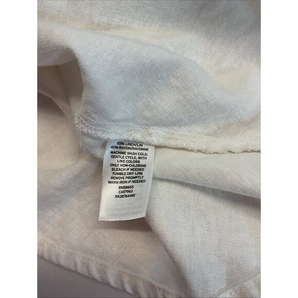 ABOUND size‎ M Square Neck Sleeveless Tiered Linen flounce Tank - Picture 5 of 9